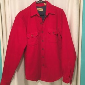 St.Johns Bay medium tall corduroy button up shirt.